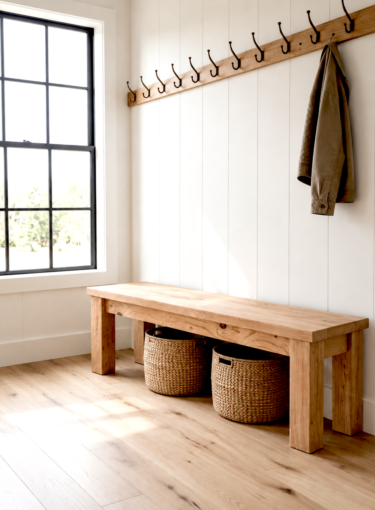 Coastal Wood Bench
