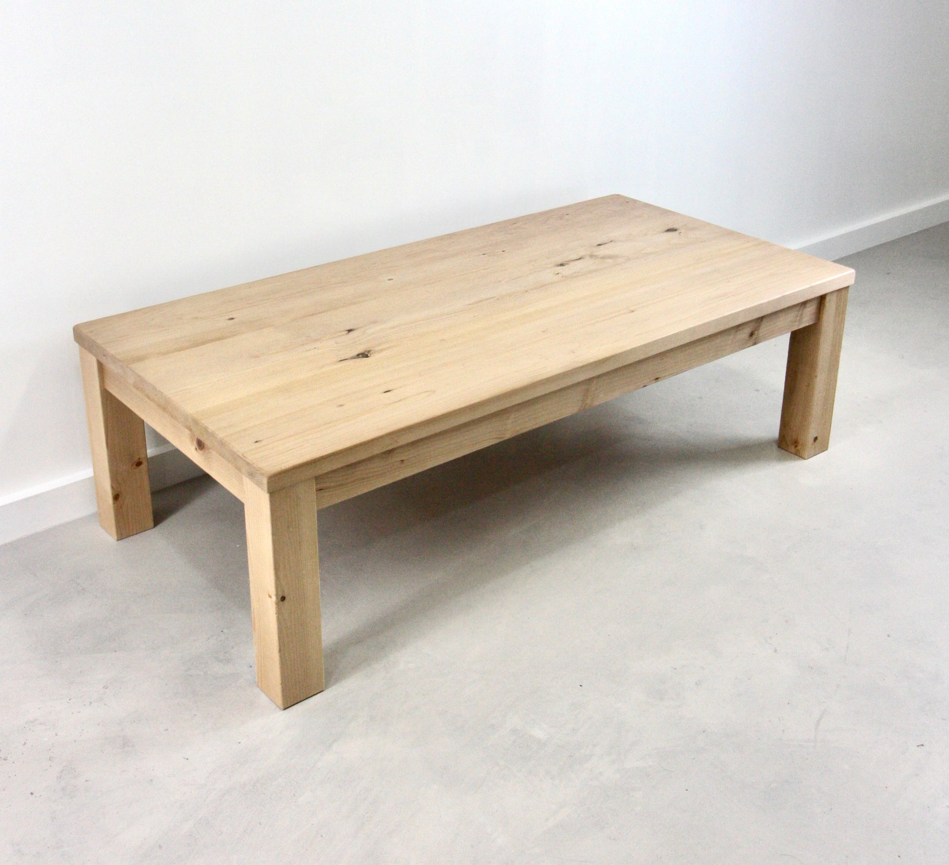 Reclaimed Wood Parsons Coffee Table