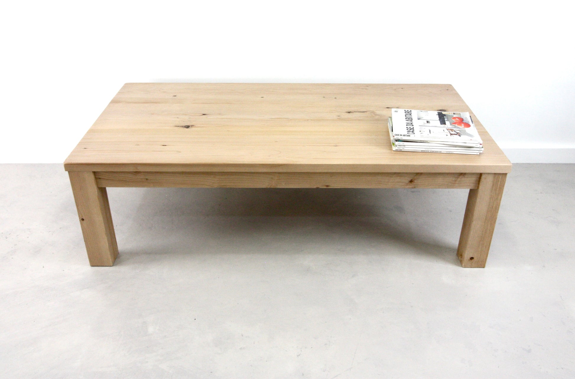 Reclaimed Wood Parsons Coffee Table
