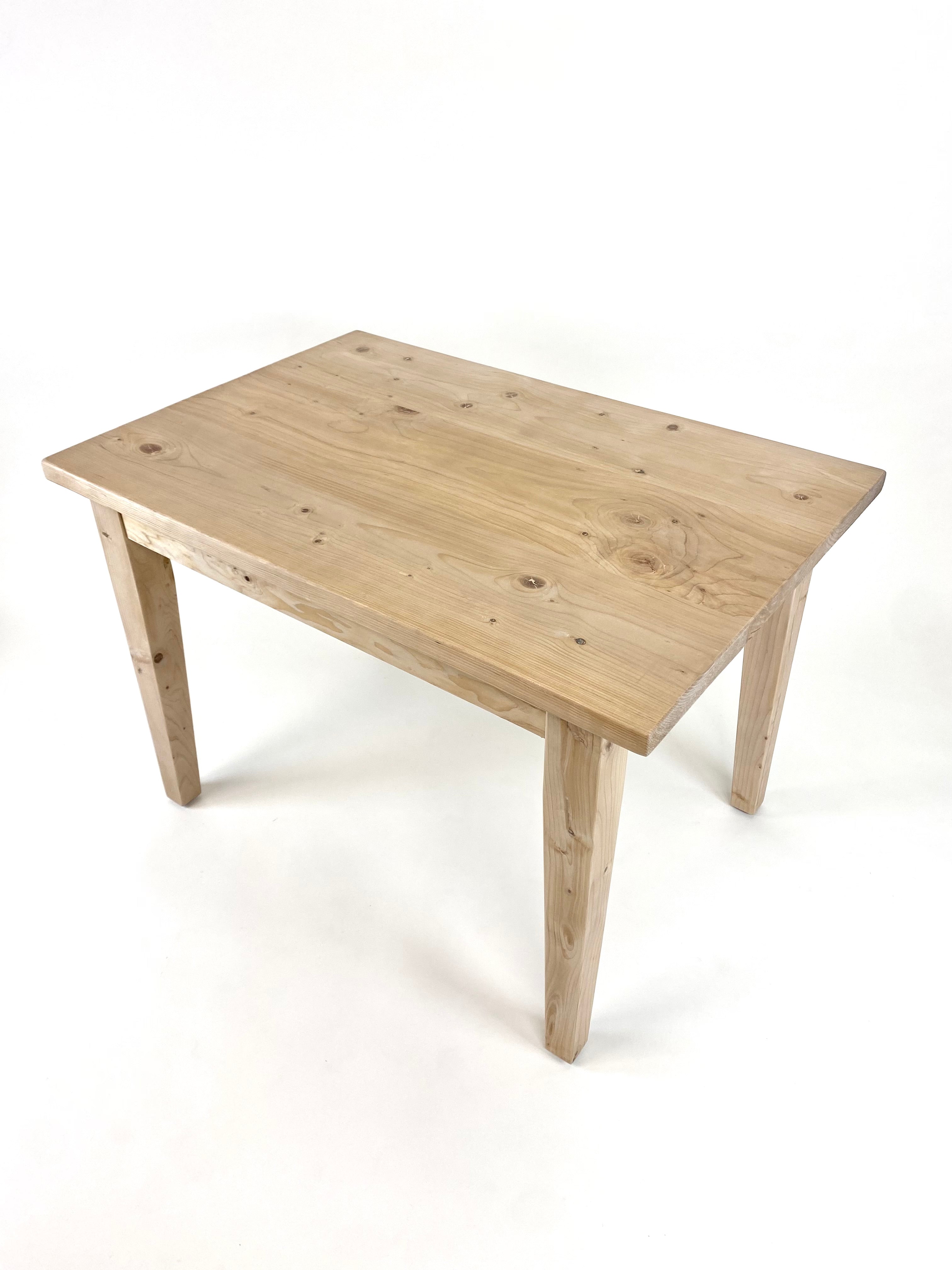 French farmhouse kitchen table handcrafted from reclaimed wood