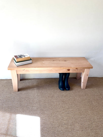 Provincial Wood Bench, Reclaimed Wood