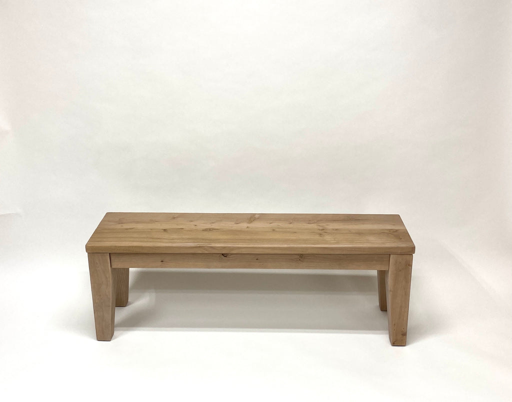 Modern Rustic Wood Bench