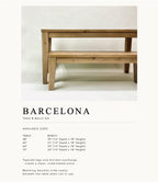 Barcelona Table and Bench Set