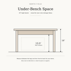 Classic Straight-Leg Wood Bench