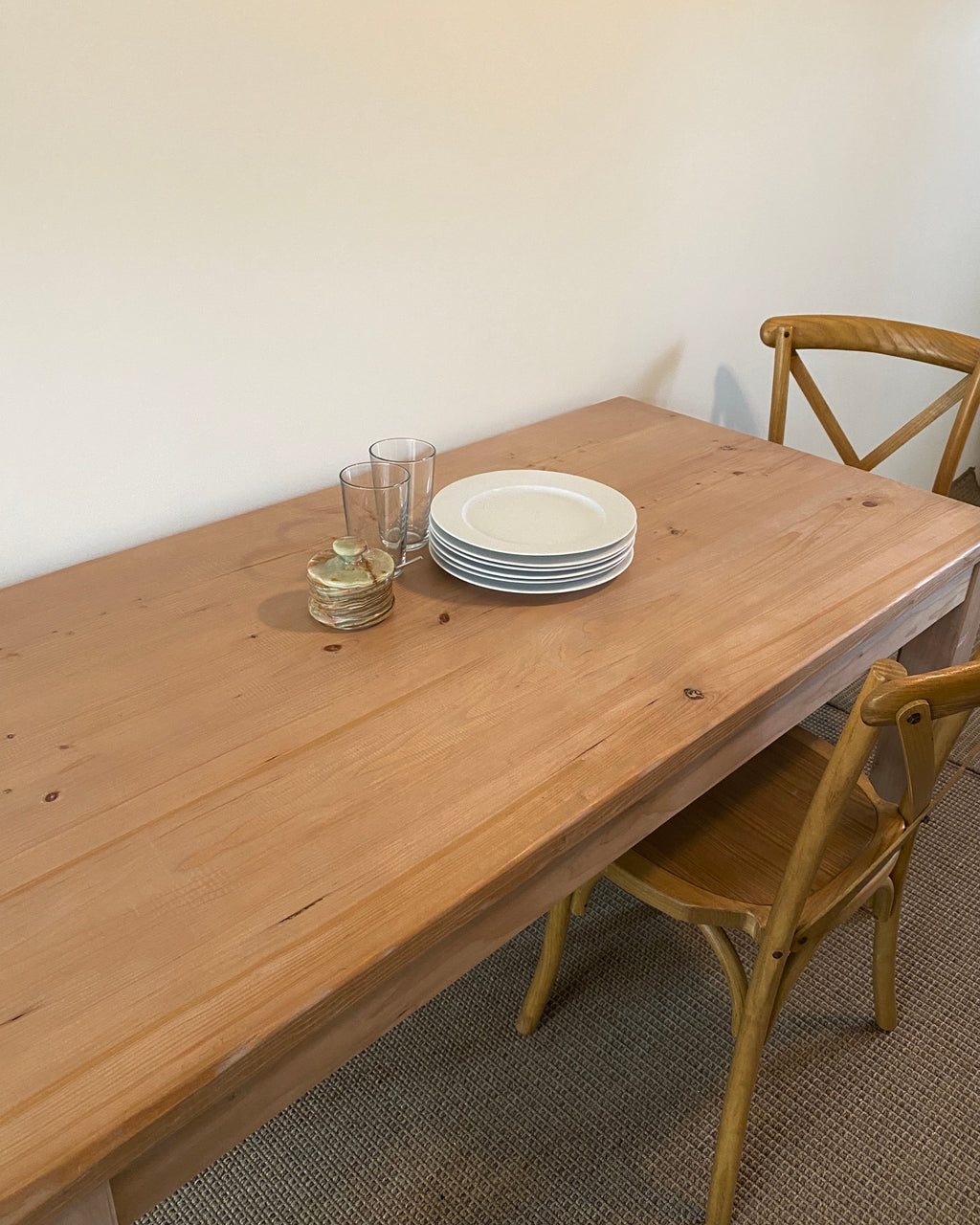 Reclaimed Wood Parsons Dining Table