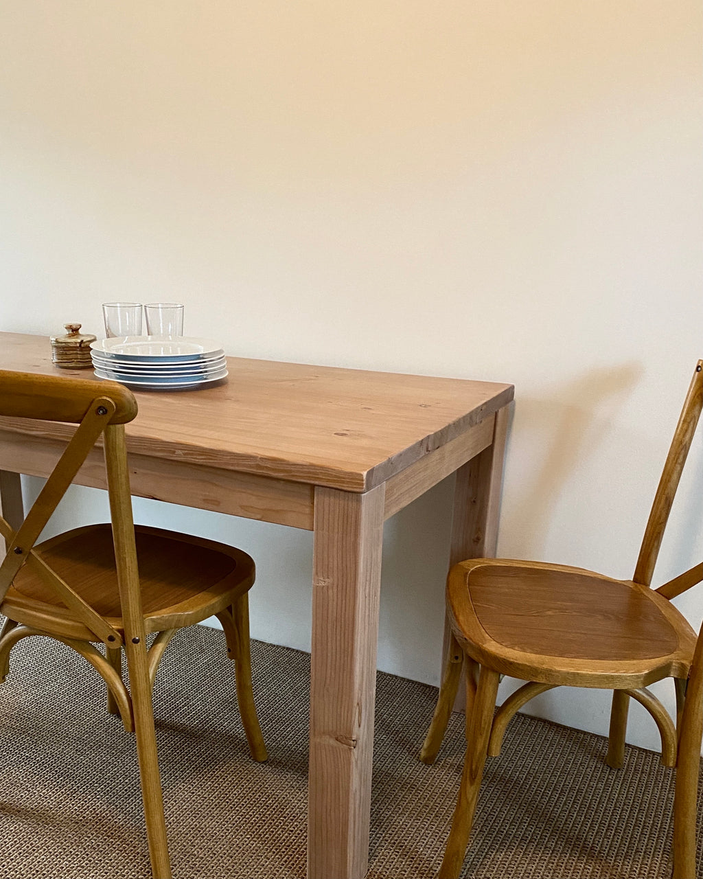 Reclaimed Wood Parsons Dining Table