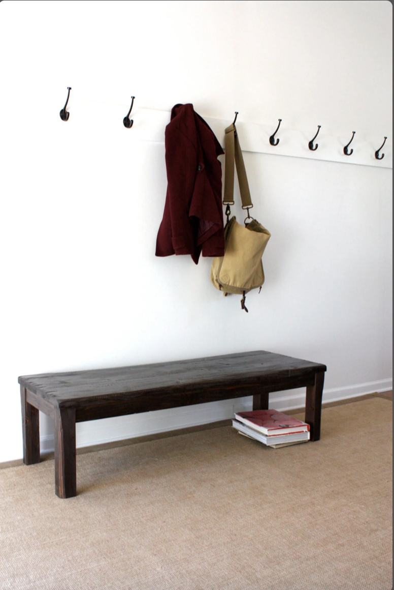 Entryway Solid Wood Bench