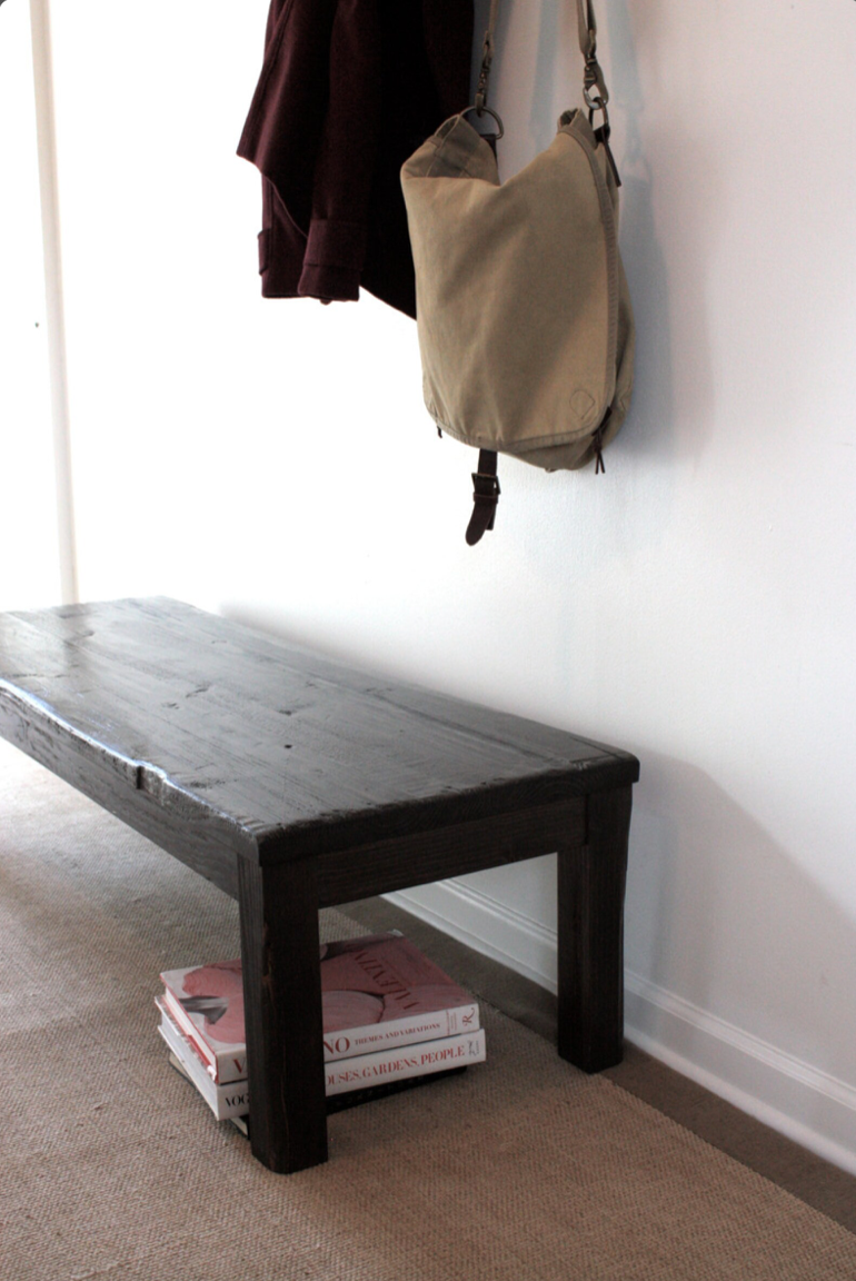 Entryway Solid Wood Bench