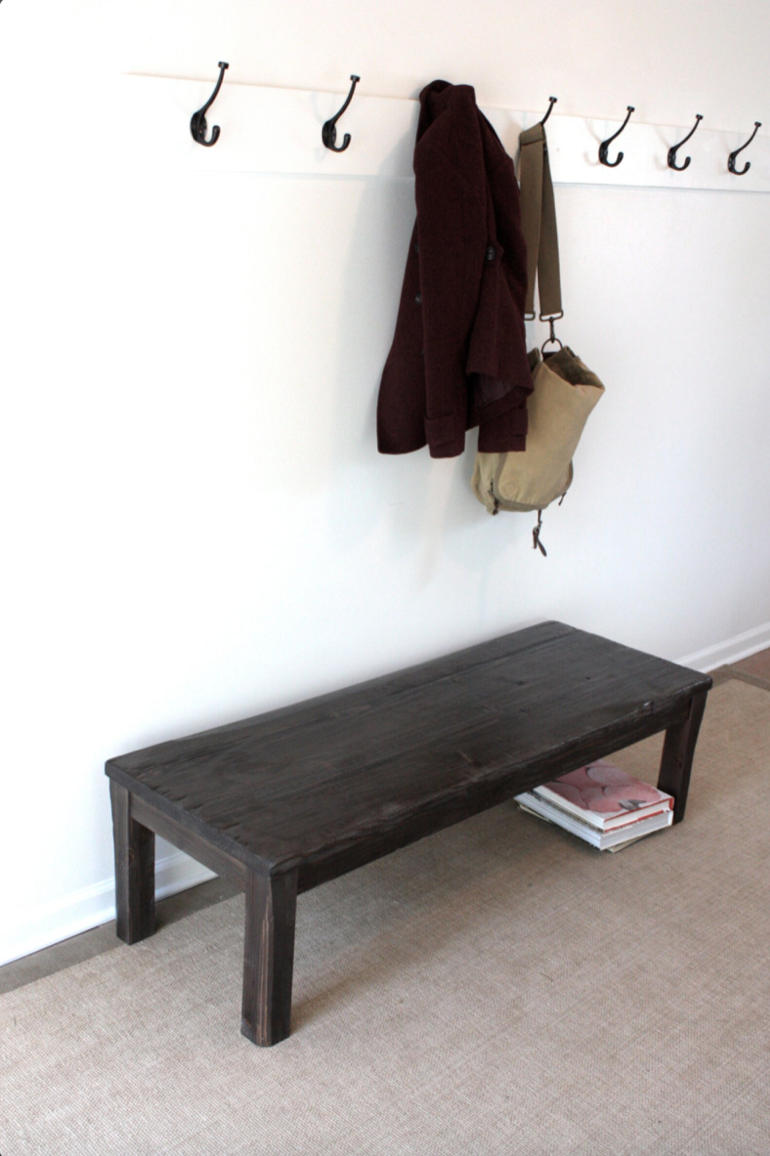 Entryway Solid Wood Bench