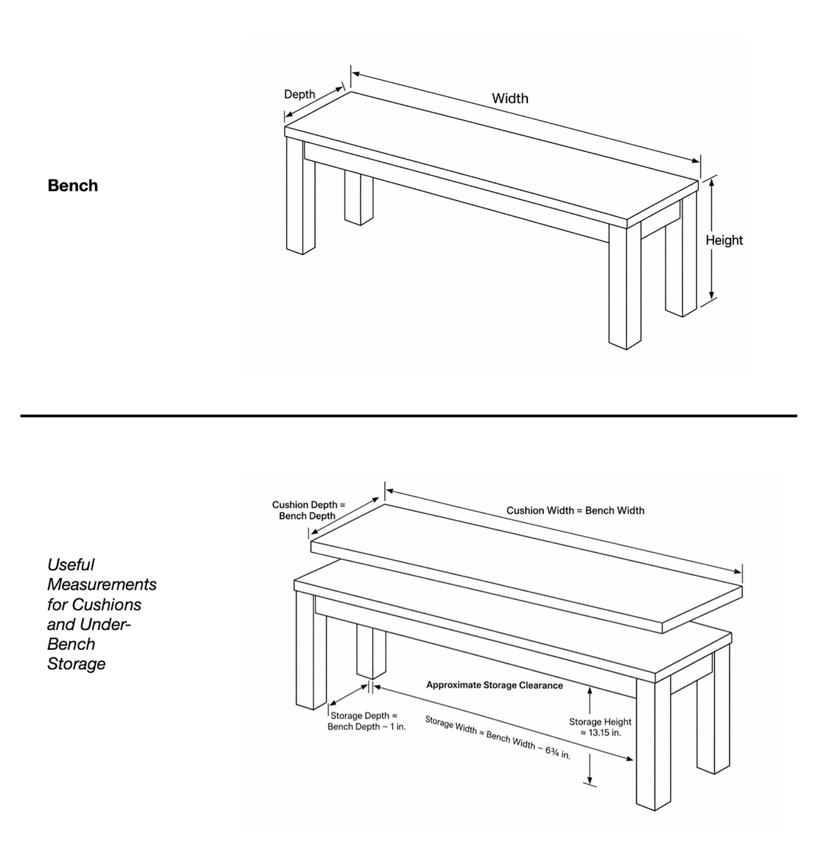 Parsons Wood Bench