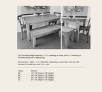 Provincial Farmhouse Table and Bench Dining Set
