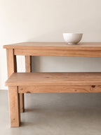Coastal Table and Bench Dining Set