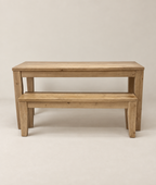 Vintage-Modern Table and Bench Set