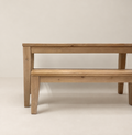 Vintage-Modern Table and Bench Set
