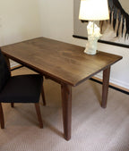 Handmade boulangerie wood desk crafted from solid reclaimed wood