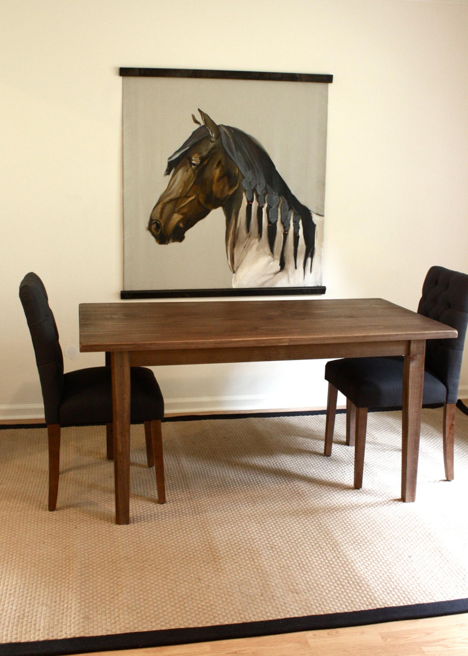 Handmade boulangerie wood desk crafted from solid reclaimed wood
