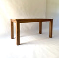 Coastal style solid wood kitchen table handcrafted in Wisconsin