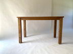Coastal style wood kitchen island handcrafted from reclaimed solid wood