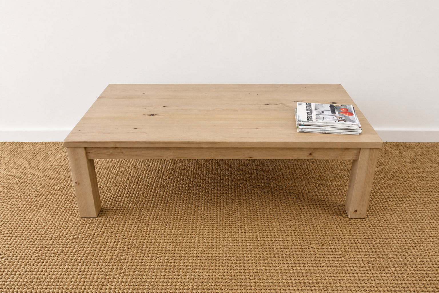 Reclaimed Wood Parsons Coffee Table