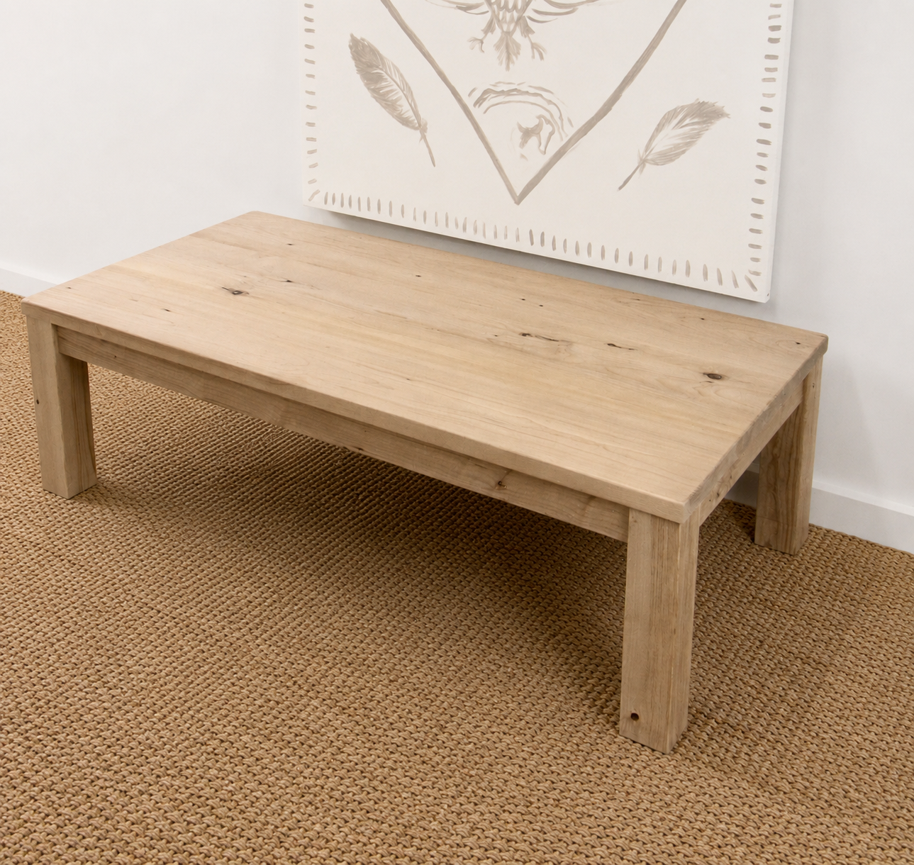 Reclaimed Wood Parsons Coffee Table