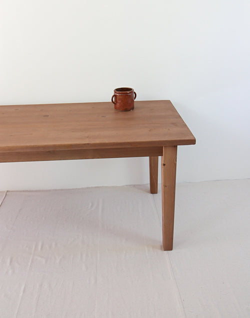 French farmhouse kitchen table handcrafted from reclaimed wood