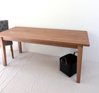 French farmhouse kitchen table handcrafted from reclaimed wood