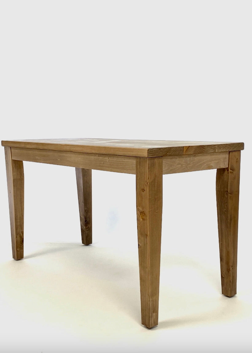 Modern farmhouse dining table handmade from solid reclaimed wood