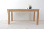 Parsons style wood work table handcrafted from reclaimed wood