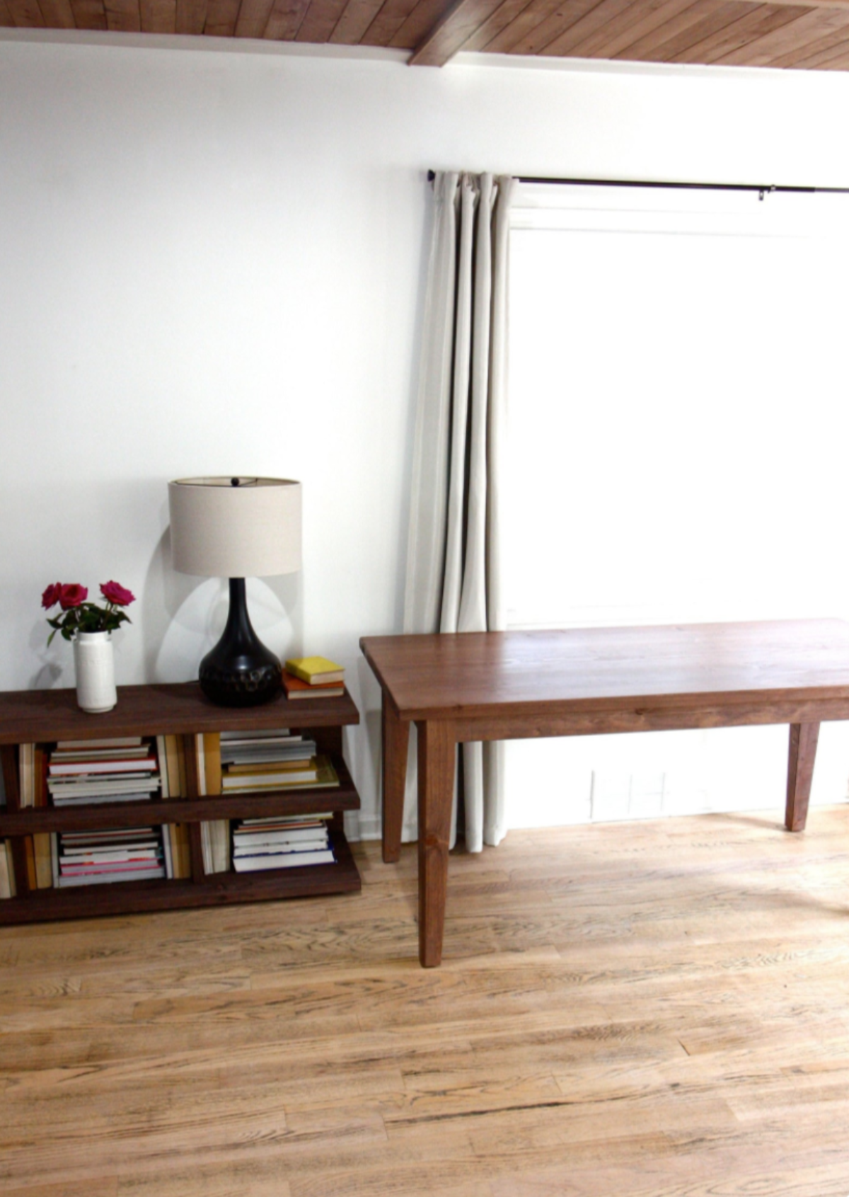 Provincial Farmhouse Desk ina Heritage finish, solid reclaimed wood.
